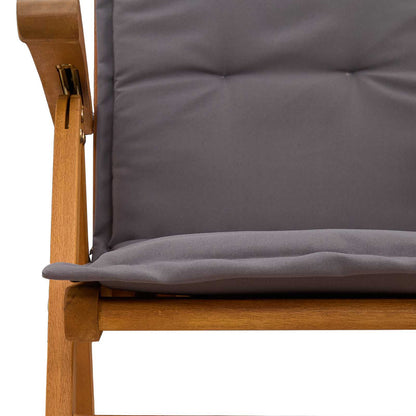 Reclining Garden Chairs 8 pcs Natural Solid Acacia Wood