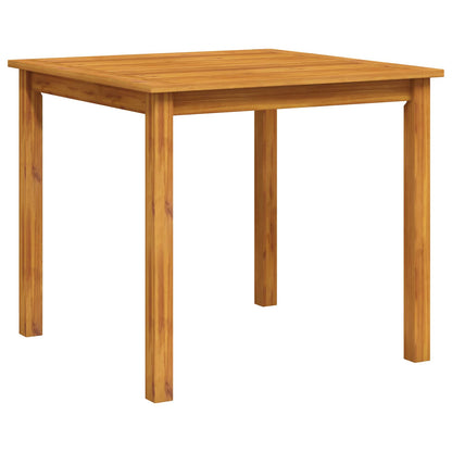 5-Piece Garden Dining Set Natural Solid Acacia Wood