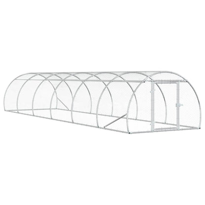 Chicken Coop Silver 600 x 150 x 100 cm Galvanised Steel