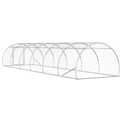 Chicken Coop Silver 600 x 150 x 100 cm Galvanised Steel