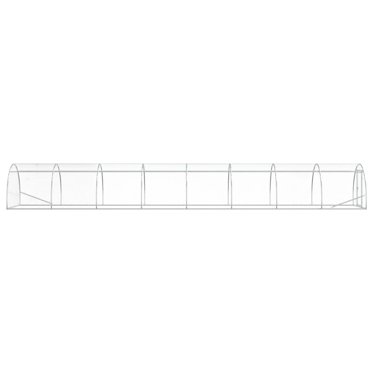Chicken Coop Silver 800 x 150 x 100 cm Galvanised Steel