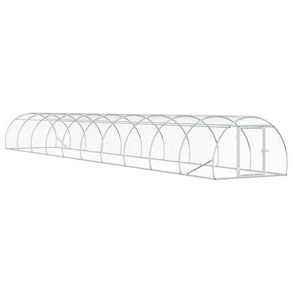 Chicken Coop Silver 1000 x 150 x 100 cm Galvanised Steel
