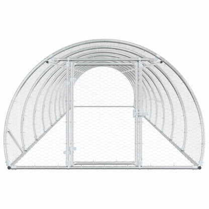 Chicken Coop Silver 1000 x 150 x 100 cm Galvanised Steel