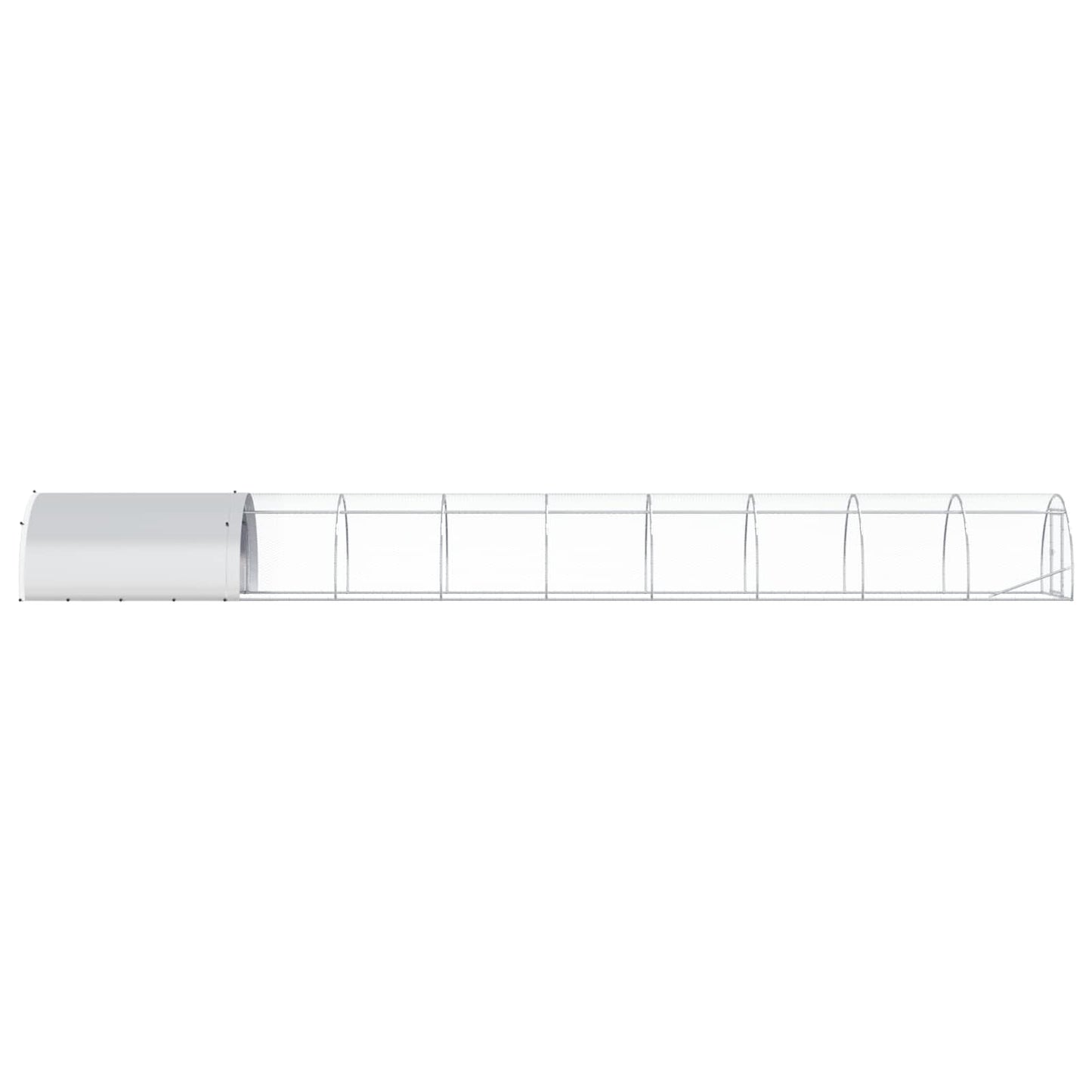 Chicken Coop Silver 1000 x 150 x 100 cm Galvanised Steel