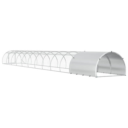 Chicken Coop Silver 1200 x 150 x 100 cm Galvanised Steel