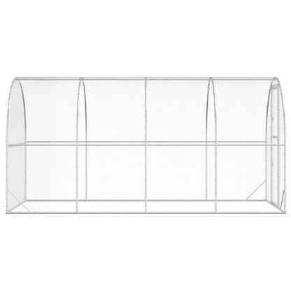 Chicken Coop Silver 400 x 200 x 200 cm Galvanised Steel