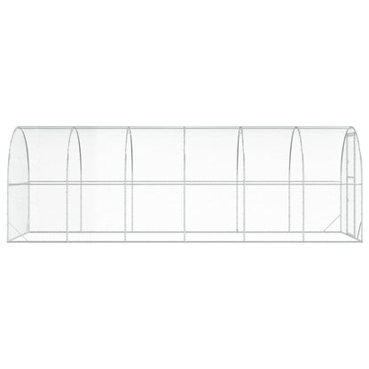 Chicken Coop Silver 600 x 200 x 200 cm Galvanised Steel