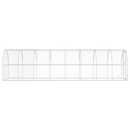 Chicken Coop Silver 800 x 200 x 200 cm Galvanised Steel