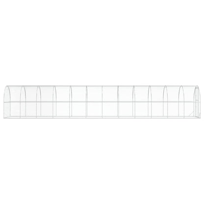 Chicken Coop Silver 1200 x 200 x 200 cm Galvanised Steel