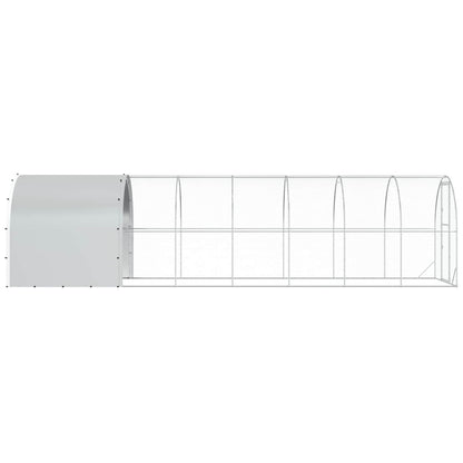 Chicken Coop Silver 800 x 200 x 200 cm Galvanised Steel