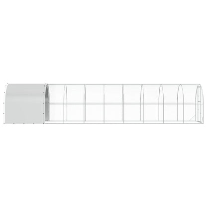 Chicken Coop Silver 1000 x 200 x 200 cm Galvanised Steel