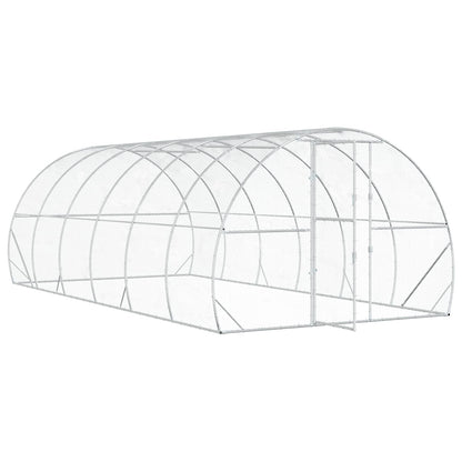 Chicken Coop Silver 600 x 300 x 200 cm Galvanised Steel