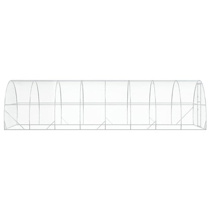 Chicken Coop Silver 800 x 300 x 200 cm Galvanised Steel