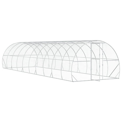 Chicken Coop Silver 1000 x 300 x 200 cm Galvanised Steel