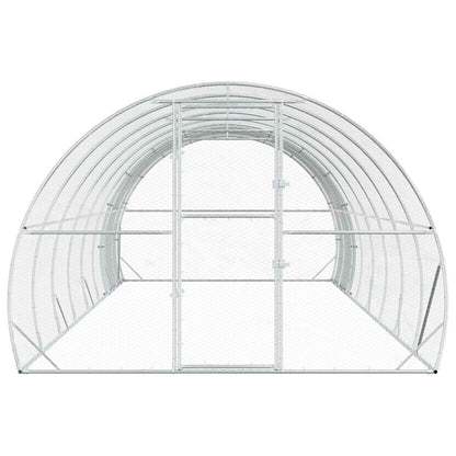 Chicken Coop Silver 800 x 300 x 200 cm Galvanised Steel