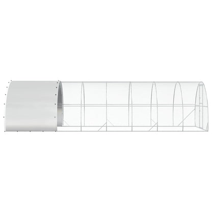 Chicken Coop Silver 800 x 300 x 200 cm Galvanised Steel