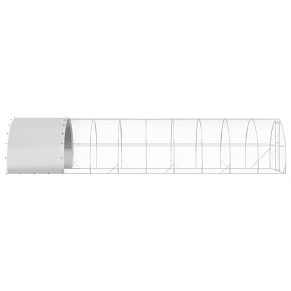 Chicken Coop Silver 1000 x 300 x 200 cm Galvanised Steel