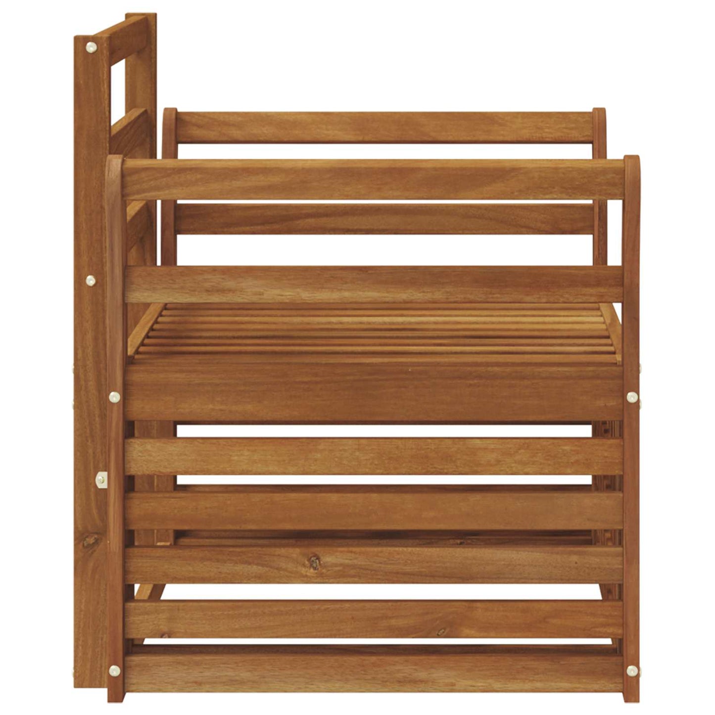 Outdoor Sofa Solid Acacia Wood Natural