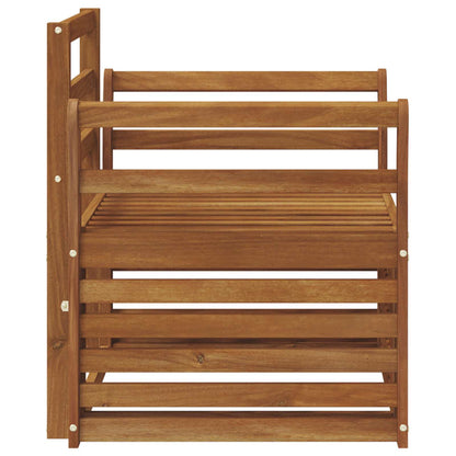 Outdoor Sofa Solid Acacia Wood Natural