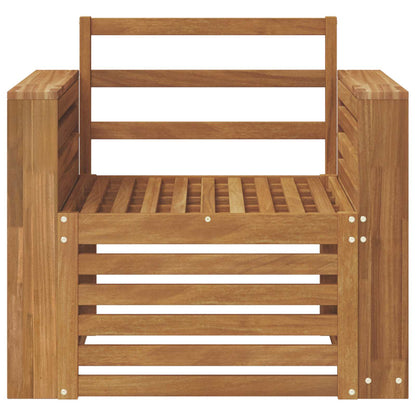 Outdoor Sofa Solid Acacia Wood Natural