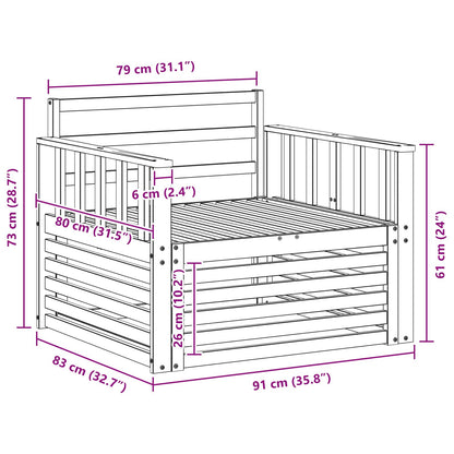 2 Piece Outdoor Sofa Natural