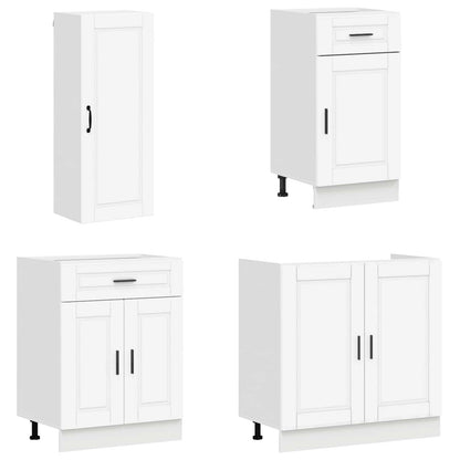 Kitchen Unit PORTO 8 pcs White Engineered Wood