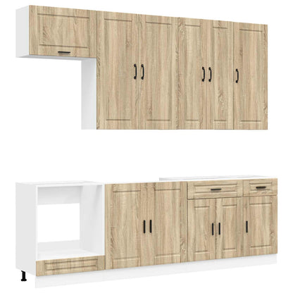 Kitchen Unit PORTO 8 pcs Sonoma Oak Engineered Wood