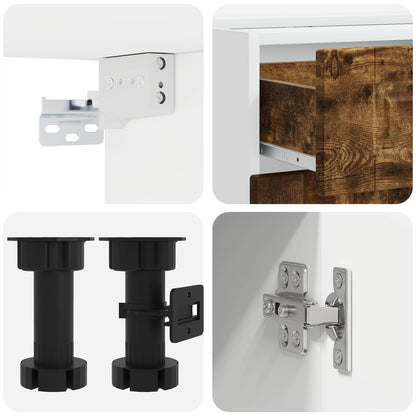 Kitchen Unit PORTO 8 pcs Smoked Oak Engineered Wood