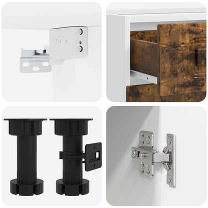 Kitchen Unit KALMAR 8 pcs Smoked Oak Engineered Wood