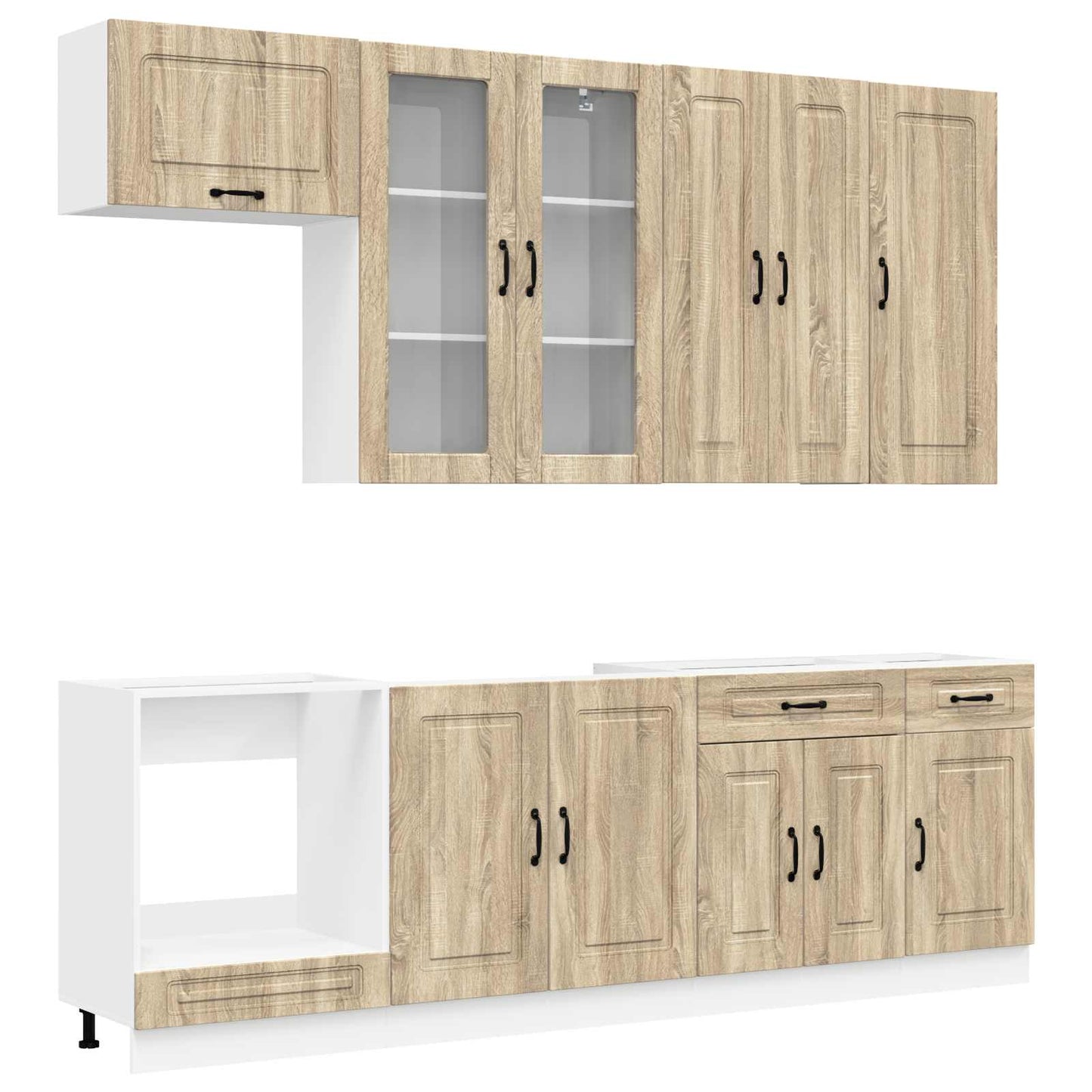 Kitchen Unit KALMAR 8 pcs Sonoma Oak Engineered Wood