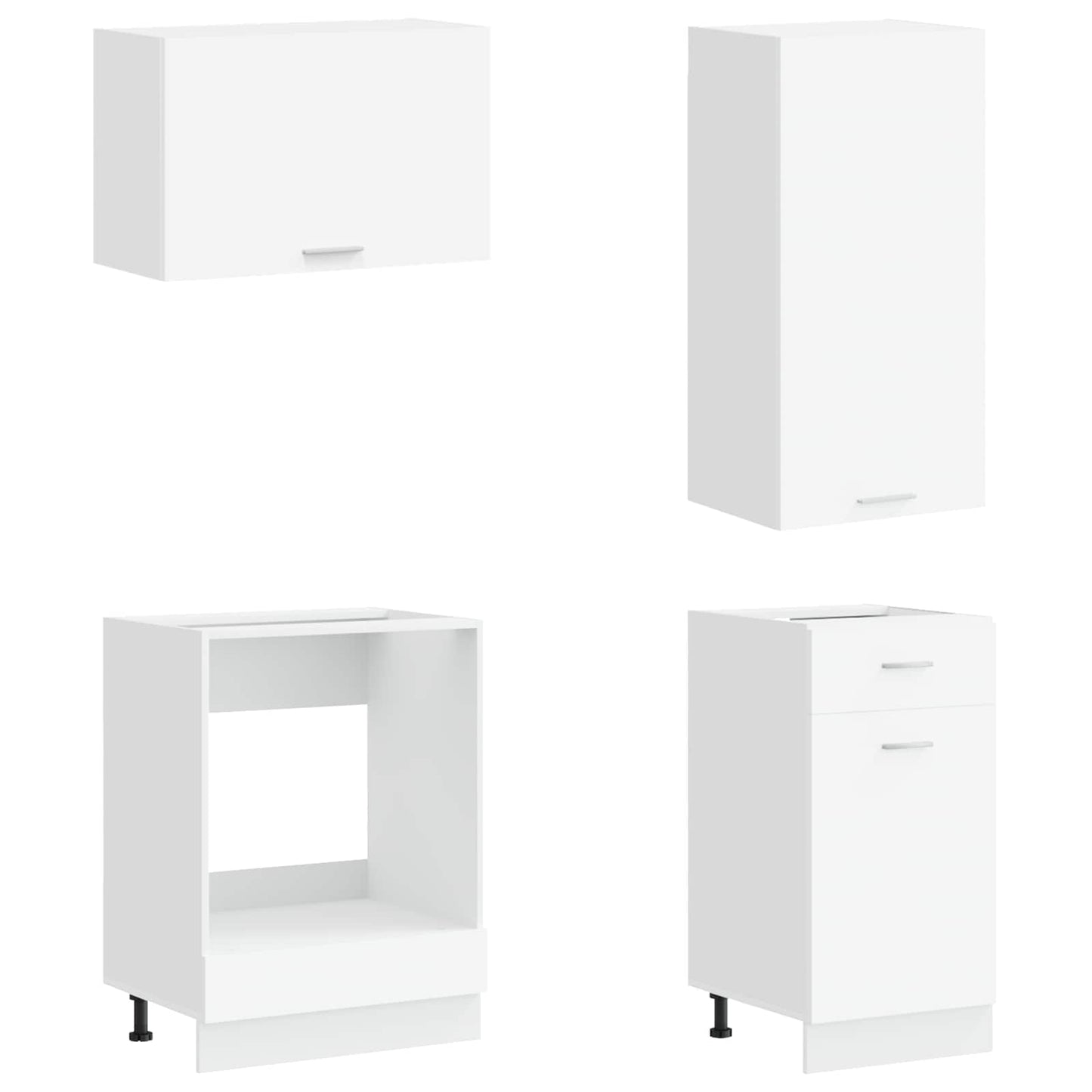 Kitchen Unit LYON 8 pcs White Engineered Wood