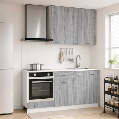 Kitchen Unit LYON 5 pcs Grey Sonoma Engineered Wood
