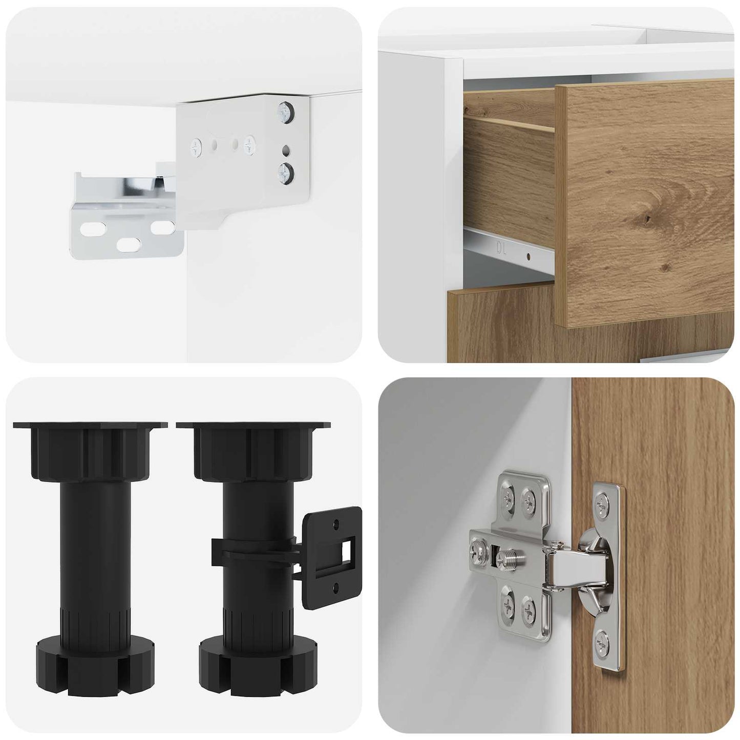Kitchen Unit LYON 5 pcs Artisan Oak Engineered Wood