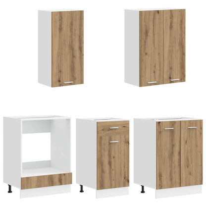 Kitchen Unit LYON 5 pcs Artisan Oak Engineered Wood