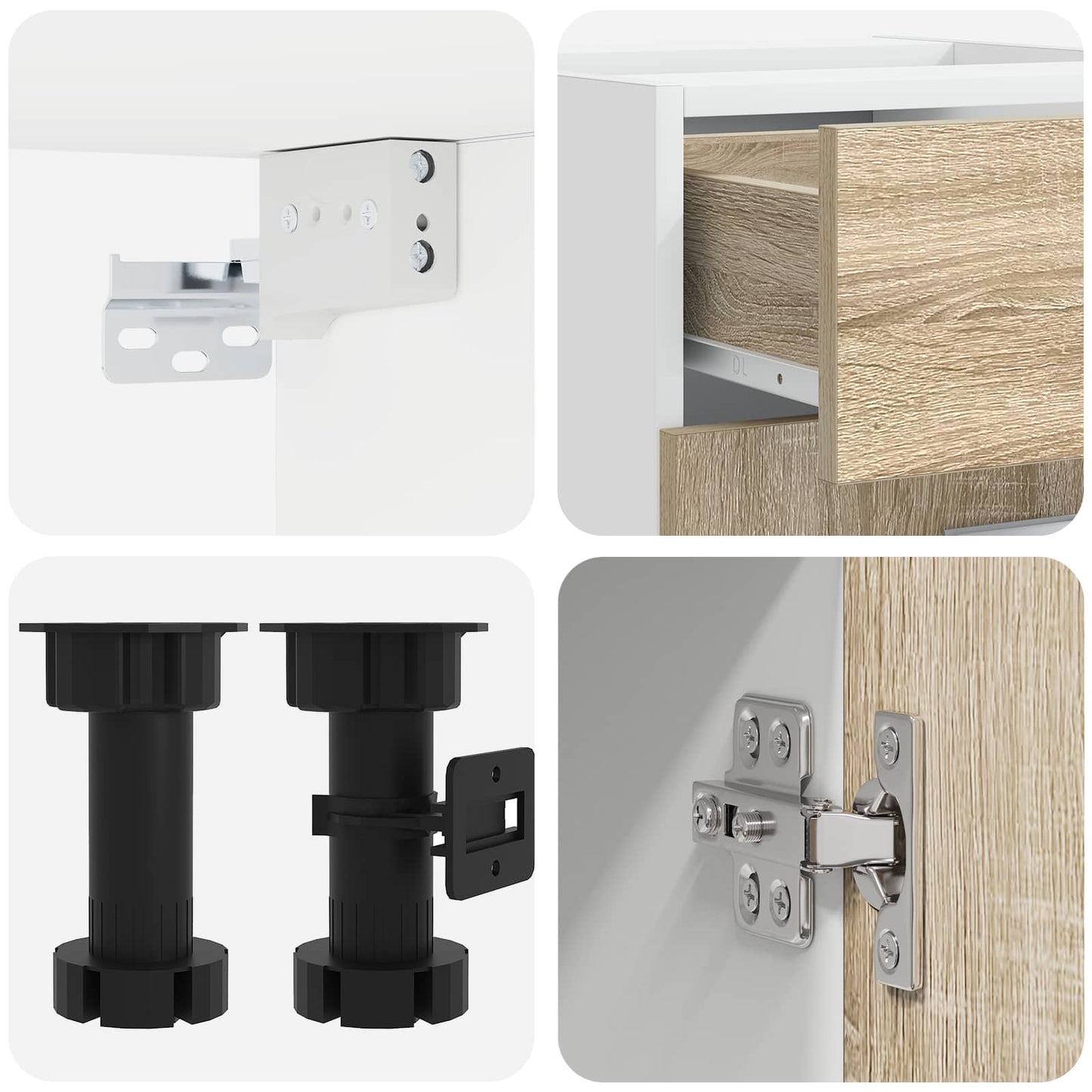 Kitchen Unit LYON 5 pcs Sonoma Oak Engineered Wood