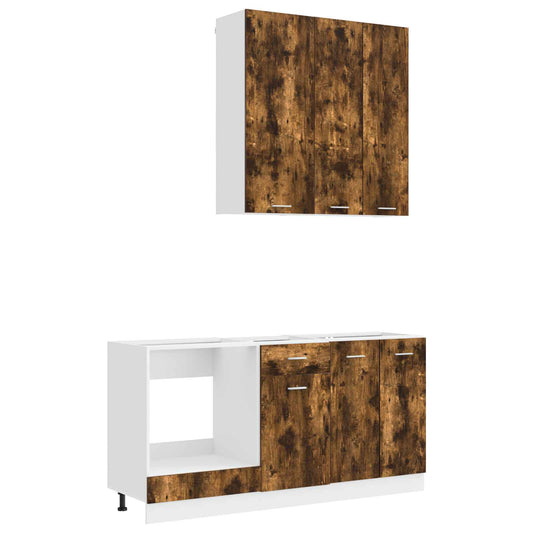Kitchen Unit LYON 5 pcs Smoked Oak Engineered Wood