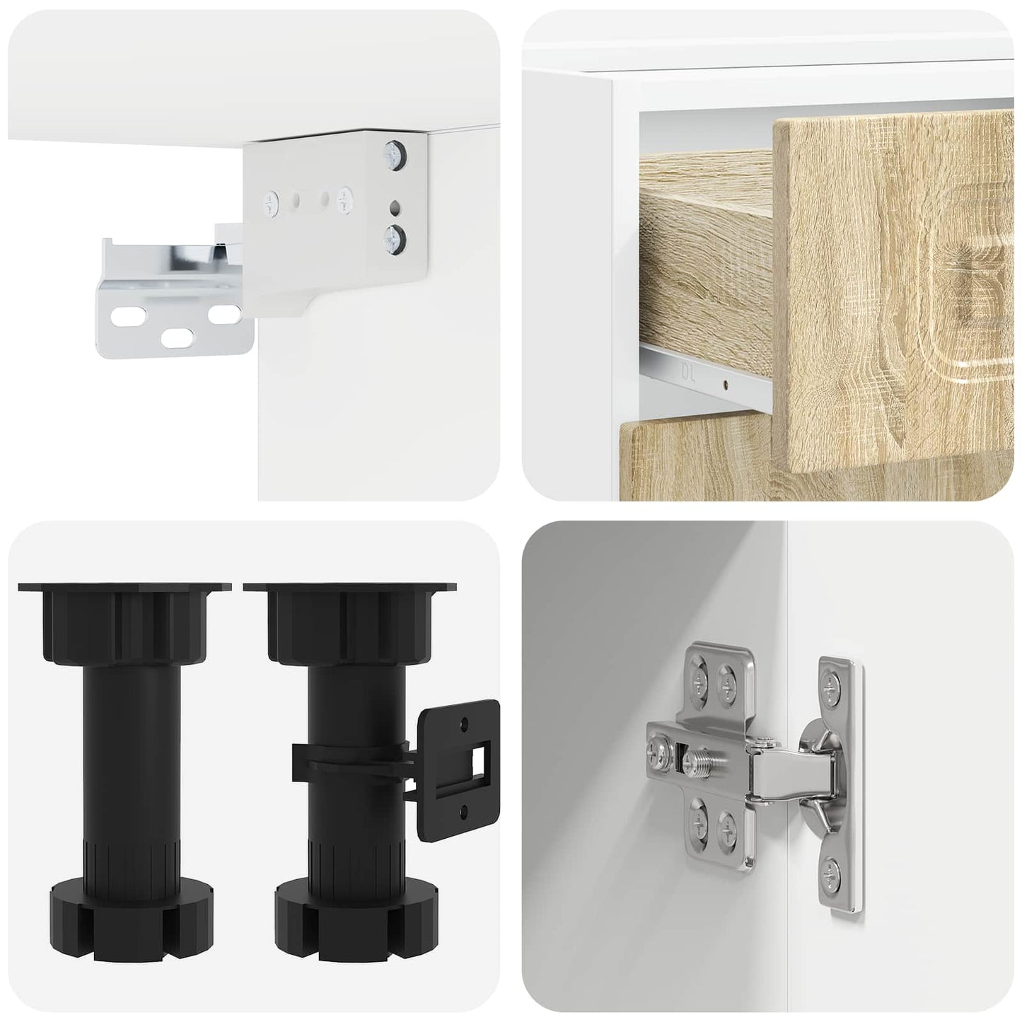 Kitchen Unit KALMAR 5 pcs Sonoma Oak Engineered Wood