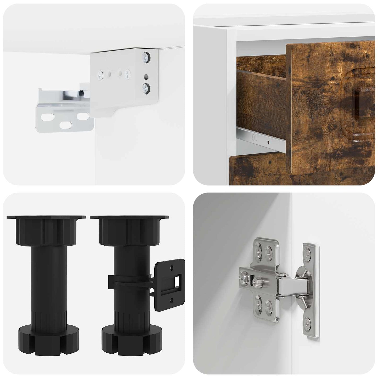Kitchen Unit KALMAR 5 pcs Smoked Oak Engineered Wood