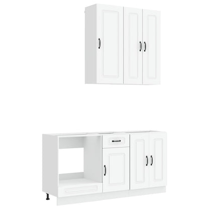 Kitchen Unit KALMAR 5 pcs White Engineered Wood