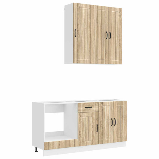 Kitchen Unit LUCCA 5 pcs Sonoma Oak Engineered Wood