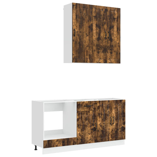 Kitchen Unit LUCCA 5 pcs Smoked Oak Engineered Wood