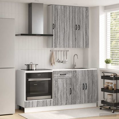 Kitchen Unit LUCCA 5 pcs Grey Sonoma Engineered Wood