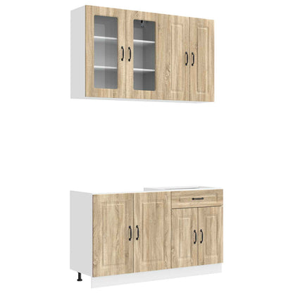 Kitchen Unit KALMAR 4 pcs Sonoma Oak Engineered Wood