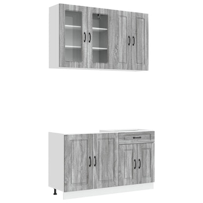 Kitchen Unit KALMAR 4 pcs Grey Sonoma Engineered Wood