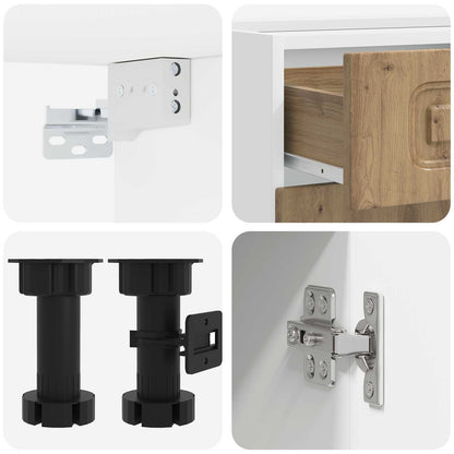 Kitchen Unit KALMAR 4 pcs Artisan Oak Engineered Wood