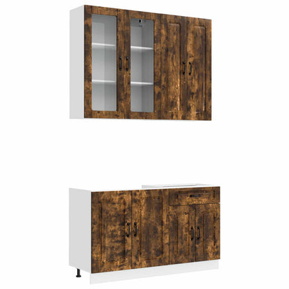 Kitchen Unit KALMAR 4 pcs Smoked Oak Engineered Wood