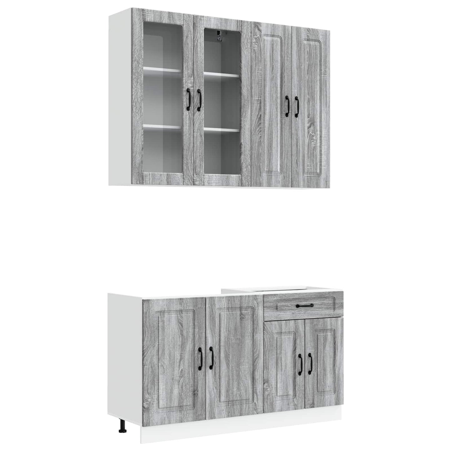 Kitchen Unit KALMAR 4 pcs Grey Sonoma Engineered Wood