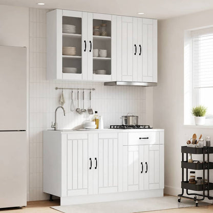 Kitchen Unit LUCCA 4 pcs White Engineered Wood