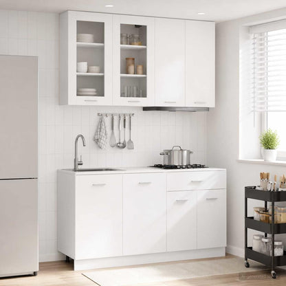 Kitchen Unit LYON 4 pcs White Engineered Wood