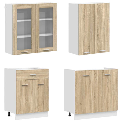 Kitchen Unit LYON 4 pcs Sonoma Oak Engineered Wood